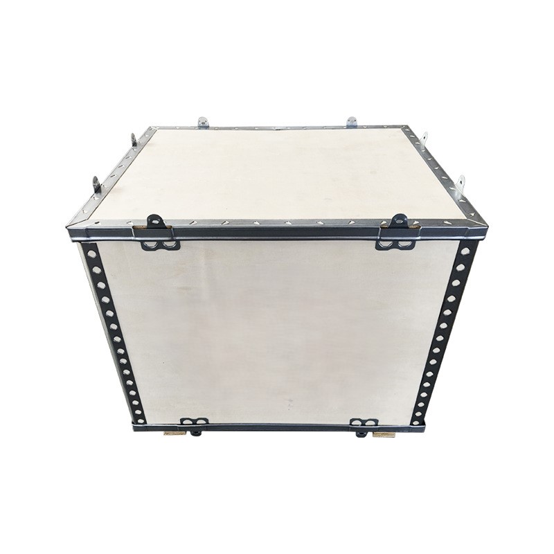 Plywood steel edge turnover box 2 02