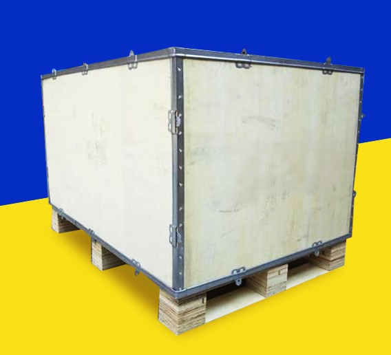 Folding wooden boxes for logistics turnover transportation 11