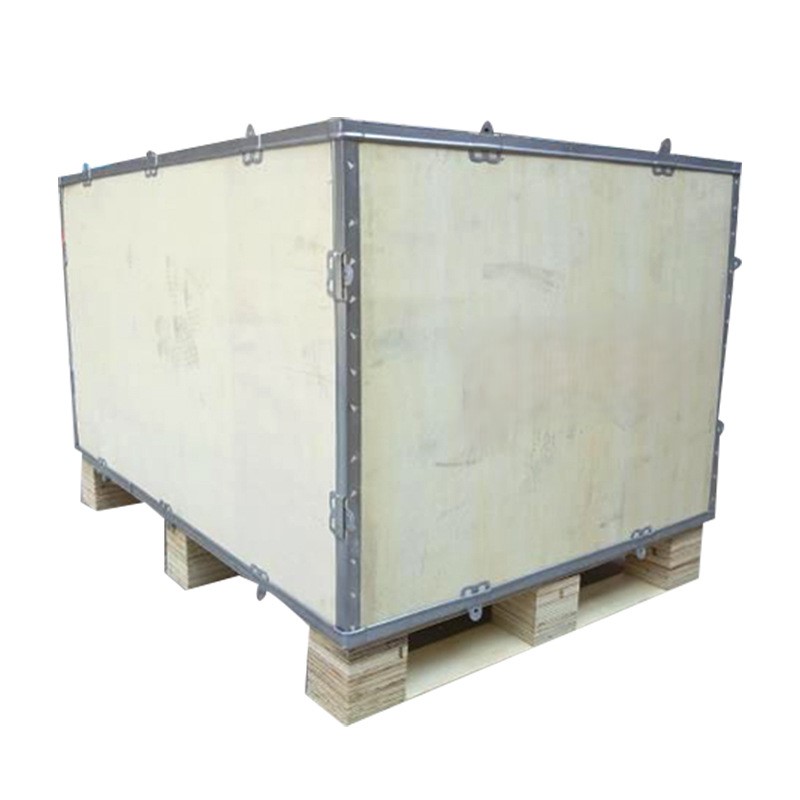 Folding wooden boxes for logistics turnover transportation 11 01