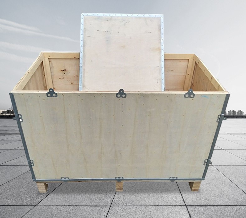 Detachable and foldable portable logistics wooden box 45 02