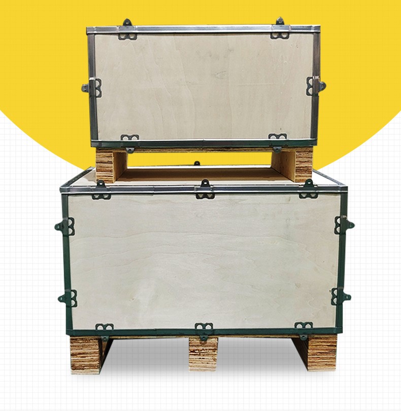 Detachable logistics turnover transport wooden box 37 02