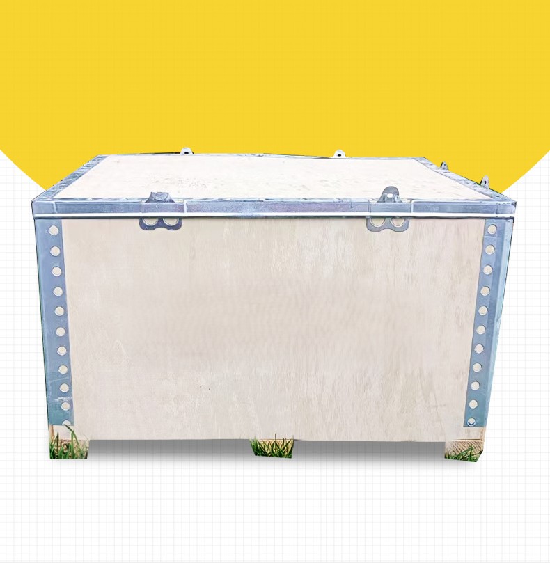 Reinforced butterfly buckle assembled logistics box 42