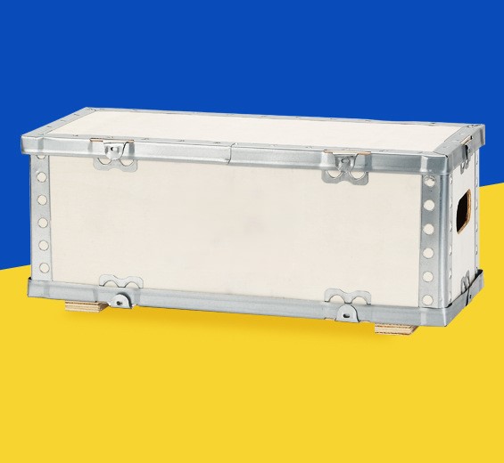 Steel belt storage logistics transport box 34
