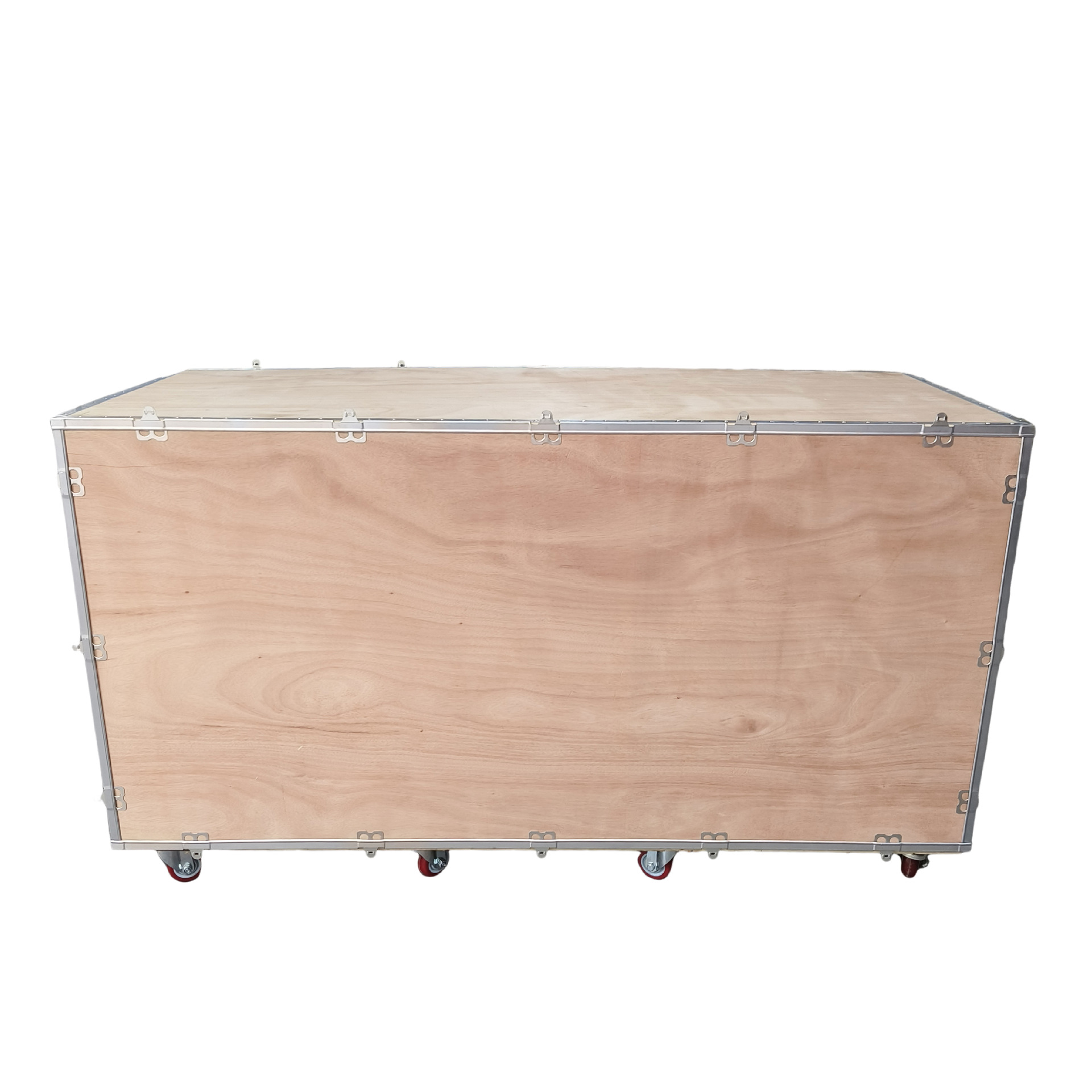 Removable steel-edged plywood shipping container 57